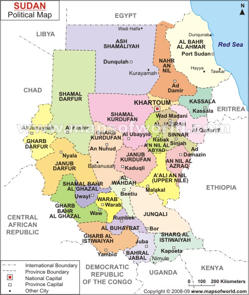 Port sudan map